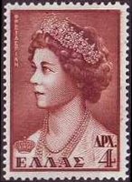 Grecia 1956 - set Royal family: 4 dr