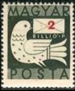 Hungary 1946 - set Dove and letter: 2 bil