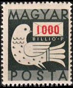 Hungary 1946 - set Dove and letter: 1000 bil