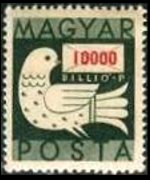 Hungary 1946 - set Dove and letter: 10000 bil