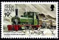 Man 1988 - set Railways and tramways: 19 p