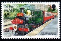 Man 1988 - set Railways and tramways: 18 p