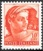 Italia 1961 - serie Michelangiolesca: 10 L