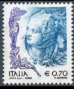 Italia 2002 - serie La donna nell'arte: € 0,70