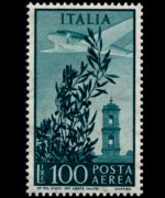 Italy 1948 - set Plane over Piazza del Campidoglio - watermark winged wheel: 100L