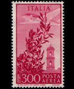 Italy 1948 - set Plane over Piazza del Campidoglio - watermark winged wheel: 300L