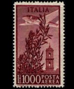 Italy 1948 - set Plane over Piazza del Campidoglio - watermark winged wheel: 1000L