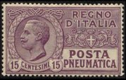 Italia 1913 - serie Effigie di Vittorio Emanuele III: 15 c