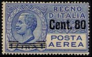 Italia 1926 - serie Effigie di Vittorio Emanuele III: 80 c su 1 L