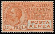 Italia 1926 - serie Effigie di Vittorio Emanuele III: 1,50 L