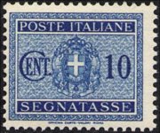 Italia 1934 - serie Stemma sabaudo con fascio littorio: 10 c 