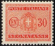 Italia 1934 - serie Stemma sabaudo con fascio littorio: 30 c