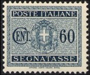 Italia 1934 - serie Stemma sabaudo con fascio littorio: 60 c