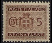 Italia 1945 - serie Tipi del 1934 senza fasci: 5 c