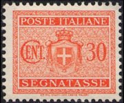 Italia 1945 - serie Tipi del 1934 senza fasci: 30 c