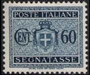 Italia 1945 - serie Tipi del 1934 senza fasci: 60 c
