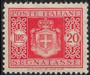 Italia 1945 - serie Tipi del 1934 senza fasci: 20 L