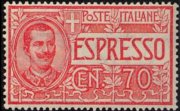 Italia 1903 - serie Effigie di Vittorio Emanuele III: 70 c