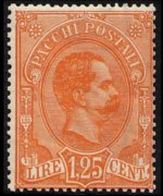 Italia 1884 - serie Effigie di Umberto I: 1,25 L