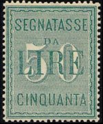 Italia 1884 - serie Alti valori: 50 L