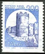 Italy 1980 - set Italian castles: 200 L