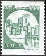 Italia 1980 - serie Castelli d'Italia: 600 L