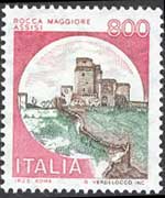 Italy 1980 - set Italian castles: 800 L