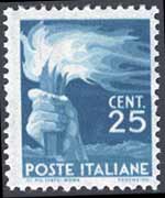 Italia 1945 - serie Democratica: 25c