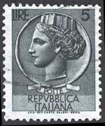 Italia 1953 - serie Siracusana: 5L