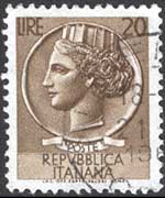 Italia 1953 - serie Siracusana: 20L