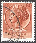 Italia 1953 - serie Siracusana: 80L