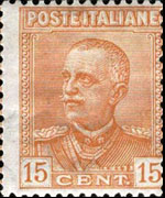 Italia 1927 - serie Effigie di Vittorio Emanuele III - tipo Parmeggiani: 15c