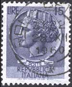 Italia 1955 - serie Siracusana: 15L