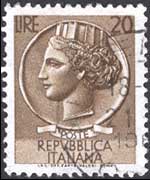 Italia 1955 - serie Siracusana: 20L