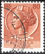 Italia 1955 - serie Siracusana: 80L
