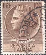 Italia 1955 - serie Siracusana: 100L