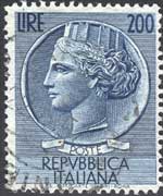 Italia 1955 - serie Siracusana: 200 L