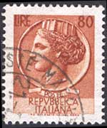 Italia 1968 - serie Siracusana: 80L