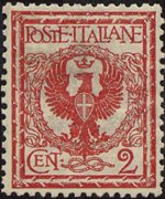 Italia 1901 - serie Floreale: 2 c