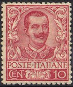 Italia 1901 - serie Floreale: 10 c