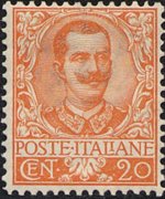 Italia 1901 - serie Floreale: 20 c