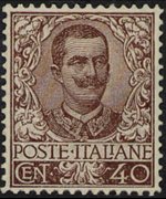 Italia 1901 - serie Floreale: 40 c