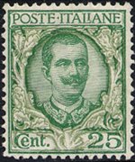 Italia 1901 - serie Floreale: 25 c