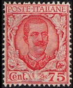 Italia 1901 - serie Floreale: 75 c