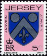 Jersey 1981 - set Coat of arms: 5 p