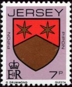 Jersey 1981 - set Coat of arms: 7 p