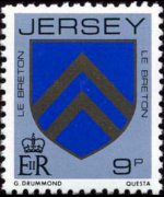 Jersey 1981 - set Coat of arms: 9 p