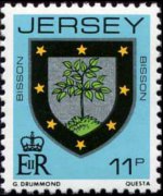 Jersey 1981 - set Coat of arms: 11 p