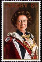 Jersey 1983 - set Queen Elisabeth II: 5 £