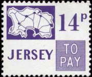 Jersey 1971 - serie Cartina: 14 p
